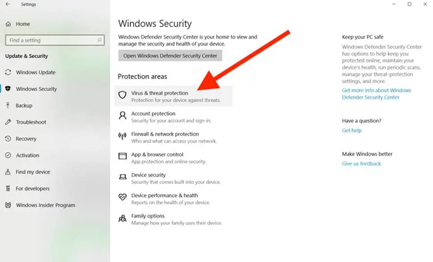 &bull; افزایش امنیت ویندوز 10 و نحوه فعالسازی Windows Defender دی 1404