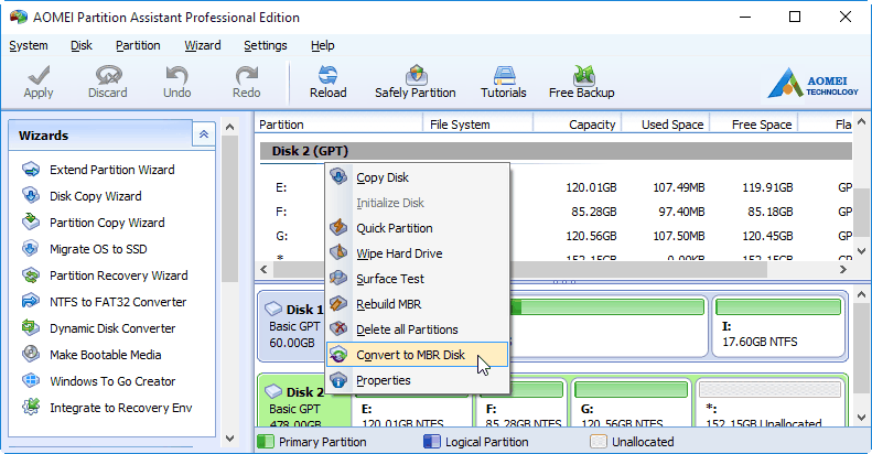 تفاوت GPT و MBR در چیست؟ راهنمای کامل تبدیل ساختارهای پارتیشنبندی GPT به MBR و بالعکس: مراحل، ابزارها و نکات کلیدی 9 مایکروسافت لایسنس • تفاوت GPT و MBR در چیست؟ راهنمای کامل تبدیل ساختارهای پارتیشنبندی GPT به MBR و بالعکس: مراحل، ابزارها و نکات کلیدی مرداد 1404