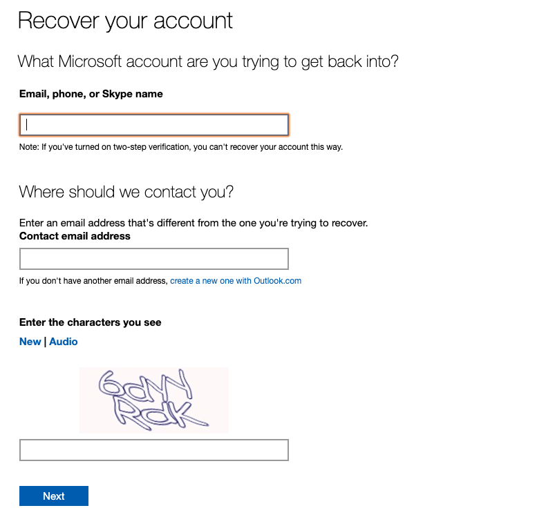 برای بازیابی اکانت بلاکشده مایکروسافت چه مراحلی باید انجام داد؟ 8 microsoft outlook recovery step one برای بازیابی اکانت بلاکشده مایکروسافت چه مراحلی باید انجام داد؟ ژانویه 2025 7