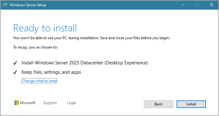 &bull; مقایسه ارتقاء مستقیم (In-Place Upgrade) و نصب پاک (Clean Install) در Windows Server 2025 خرداد 1405