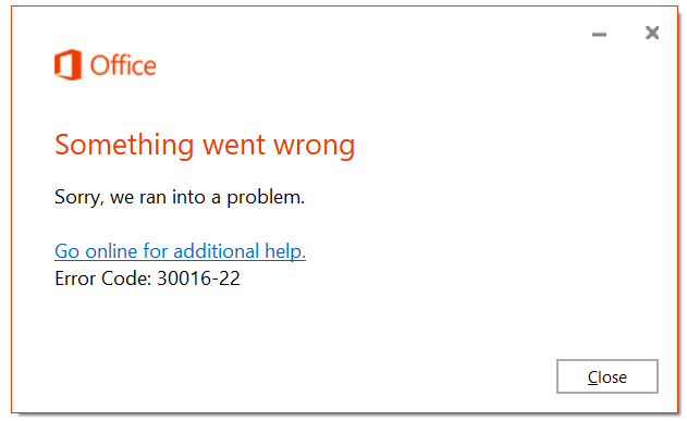 &bull; رفع خطای کد 30016–22 هنگام نصب Microsoft Office 365 بهمن 1404