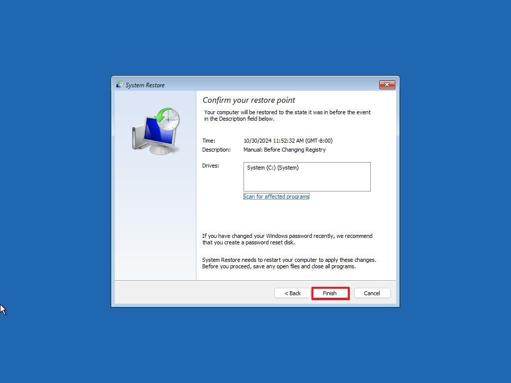 &bull; نحوه استفاده از System Restore در ویندوز 11 دی 1404