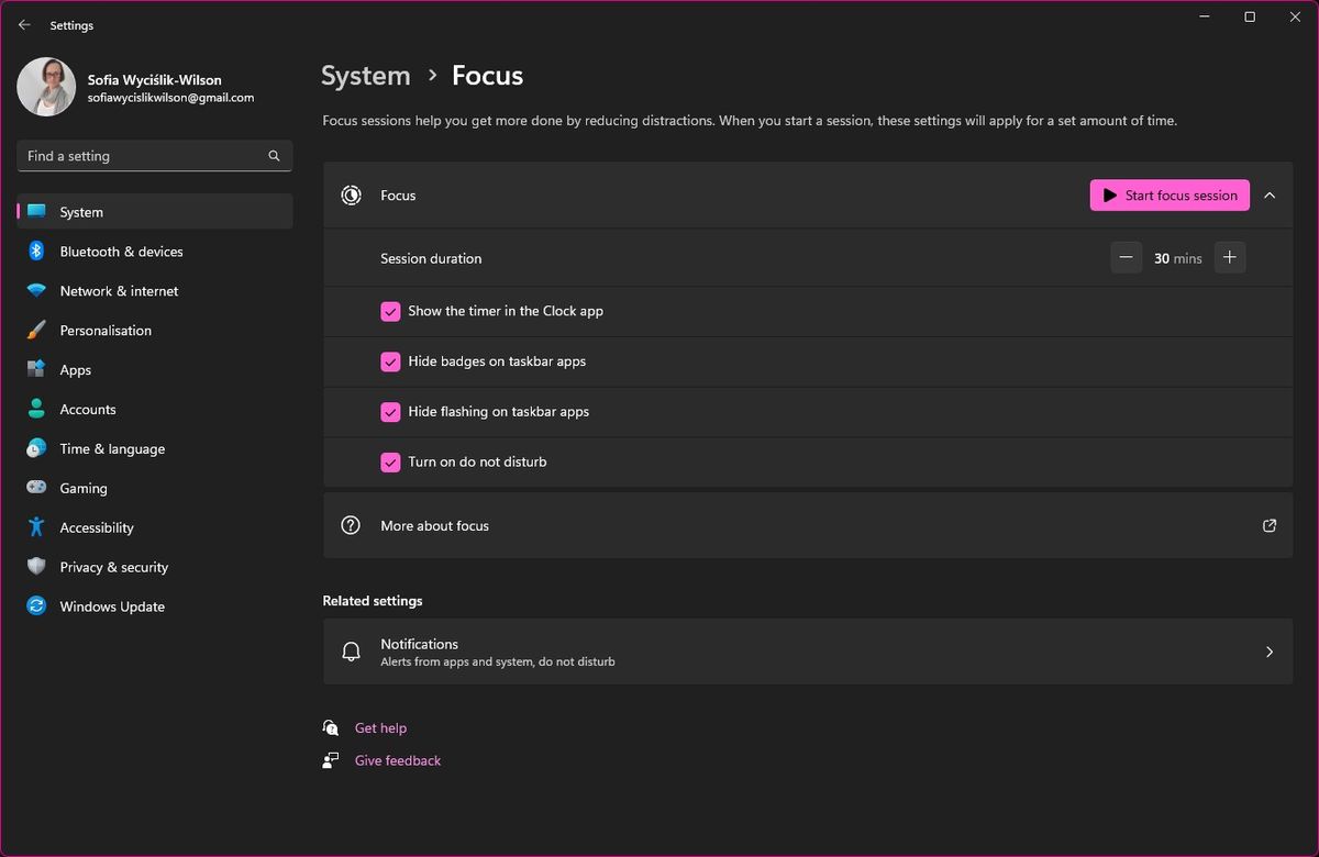 &bull; چگونه از قابلیت بهبودیافته Focus Assist در آپدیت جدید ویندوز 11 استفاده کنیم؟ اسفند 1404