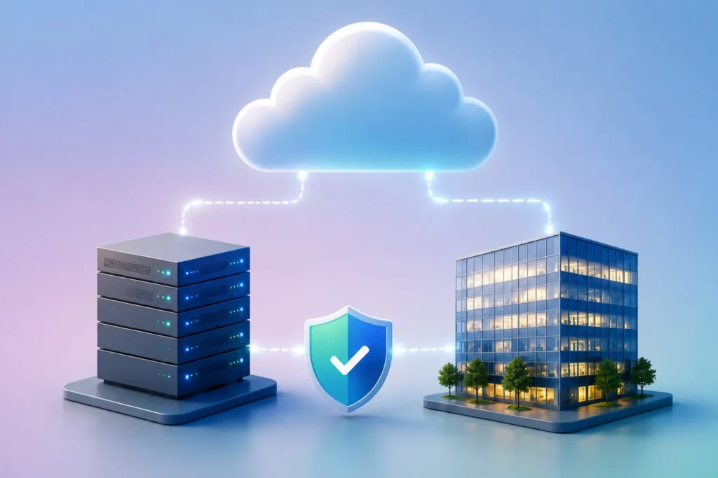 یکپارچه‌سازی زیرساخت محلی و Microsoft Azure با Windows Server 2025 Standard در محیط Hybrid برای مدیریت امن منابع ابری و داخلی