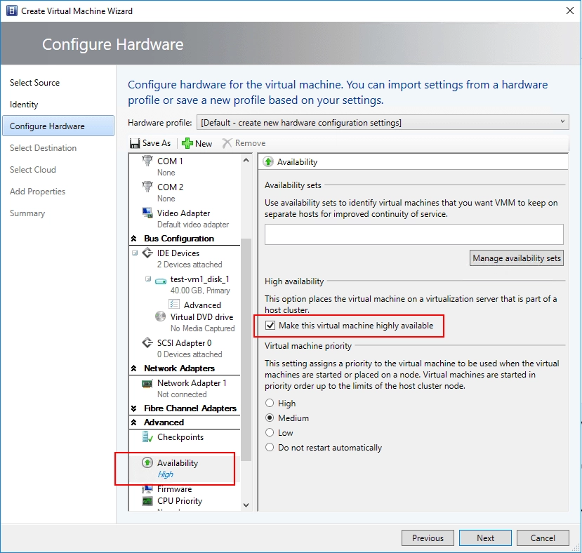 &bull; مدیریت Hyper-V با استفاده از System Center Virtual Machine Manager (SCVMM) مرداد 1405