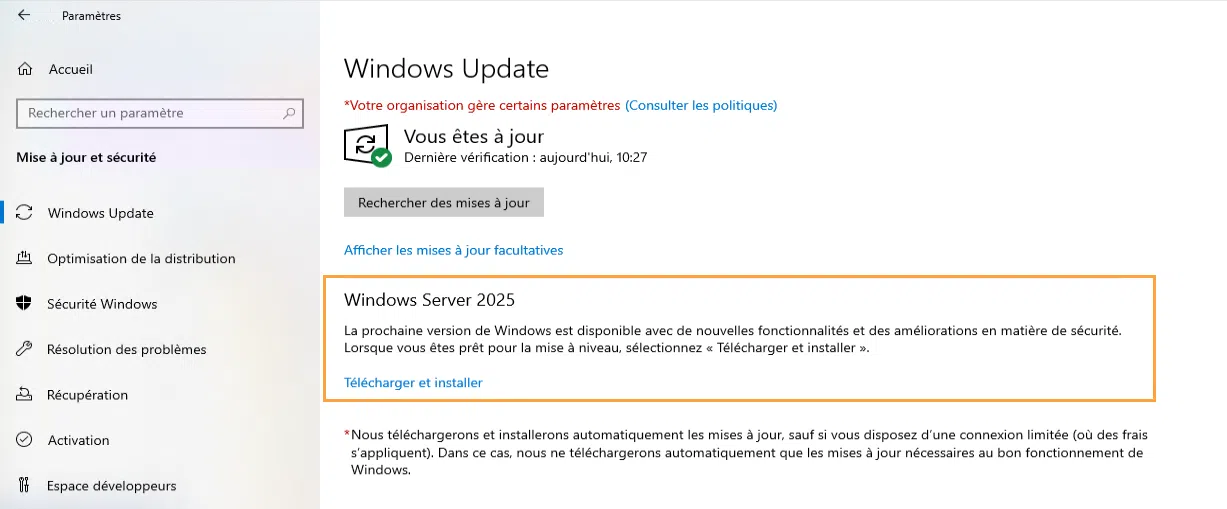 &bull; نحوه ارتقای ویندوز سرور ۲۰۱۹ یا ۲۰۲۲ به ویندوز سرور ۲۰۲۵ از طریق Windows Update مهر 1405