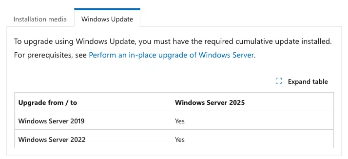 &bull; نحوه ارتقای ویندوز سرور ۲۰۱۹ یا ۲۰۲۲ به ویندوز سرور ۲۰۲۵ از طریق Windows Update مهر 1405