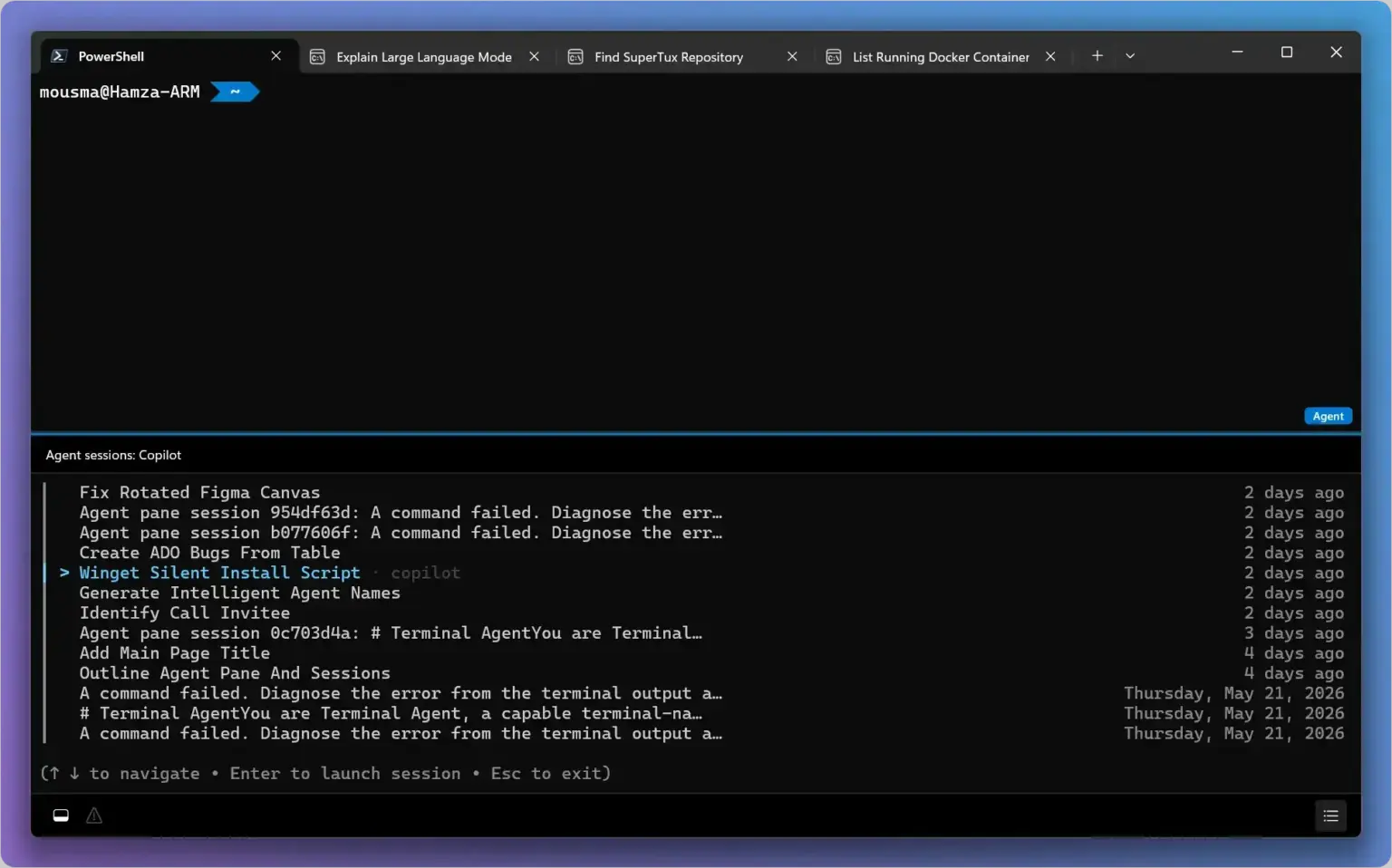 &bull; Microsoft Intelligent Terminal 0.1؛ نسل جدید ترمینال مایکروسافت با قابلیت‌های هوش مصنوعی شهریور 1405