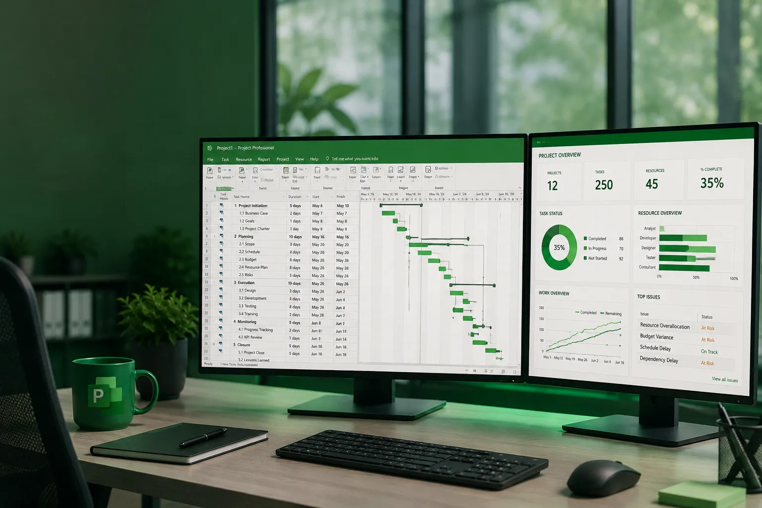 خرید لایسنس Microsoft Project اورجینال در نسخه‌های Standard و Professional.